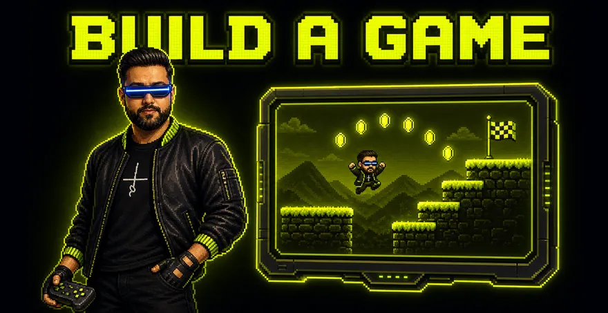 A playable game built with AI, in the Build a Game path